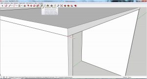 Инструмент Рулетка в SketchUp