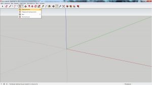 Рабочее окно SketchUp